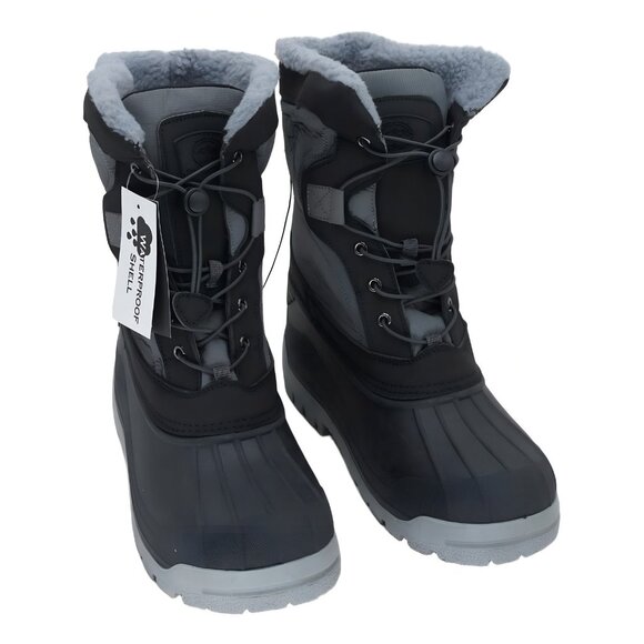 Polar Range Men\'s Arctic Waterproof Winter Boots Grey Size 11